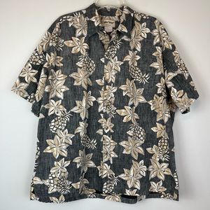 COOKE STREET Honolulu 100% Cotton Pineapple Print Shirt Size 2XL